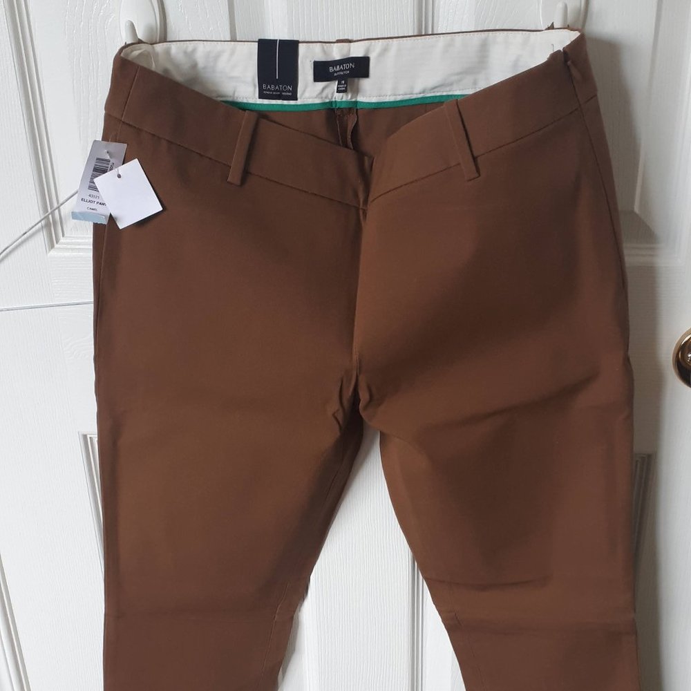 NWT Aritzia Babaton Elliot pants in Camel Size 10